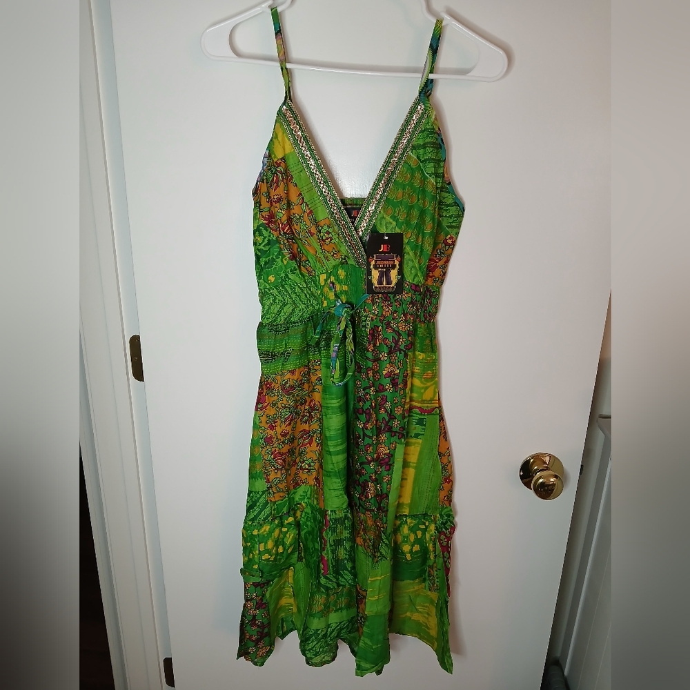 JUNGLEE BILLEE Green Floral Sundress